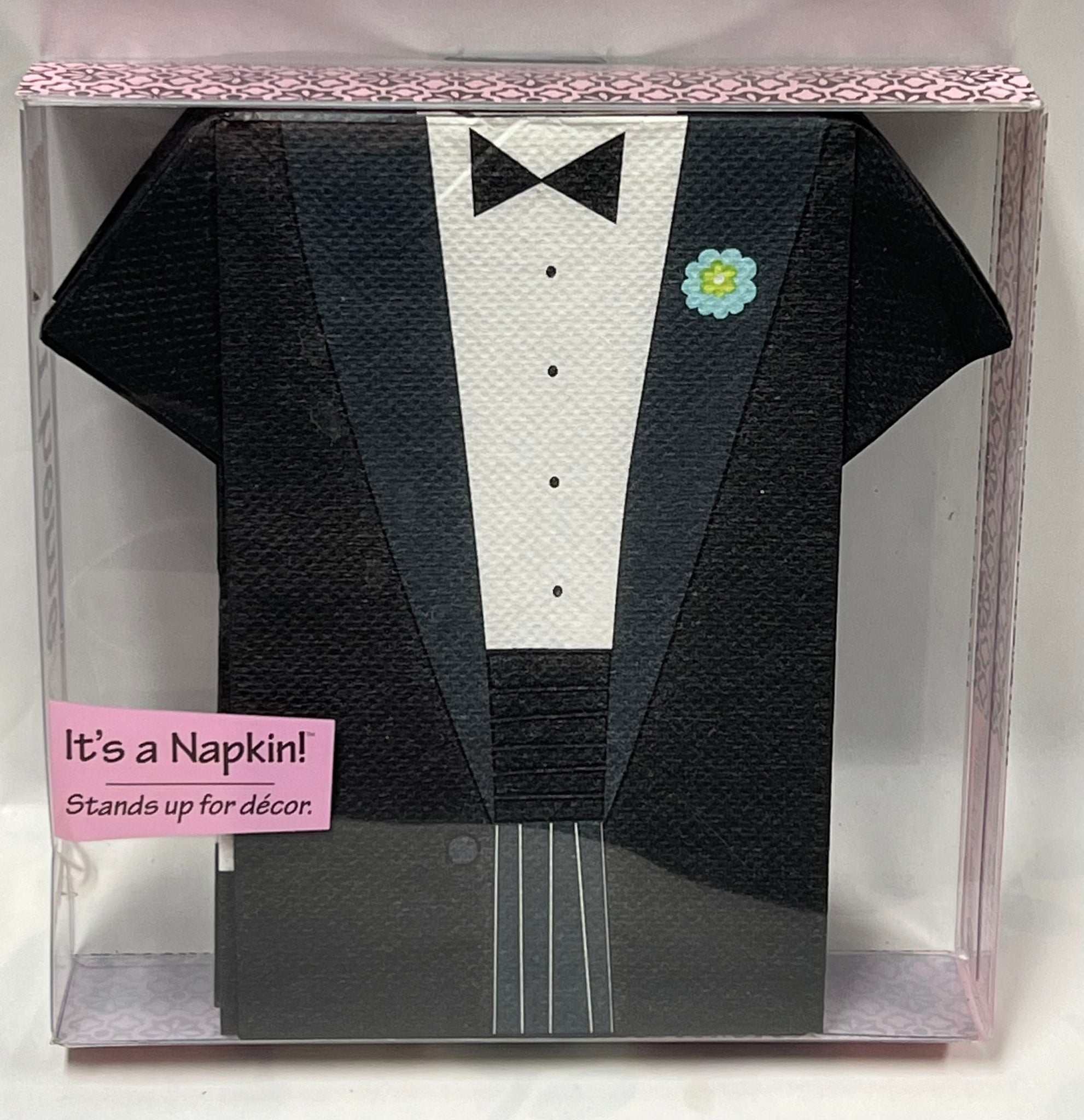 Stand Up Napkins -Groom Blue