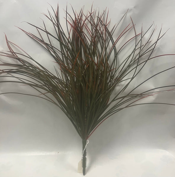 Plastic Grass Bush -Green/Orange