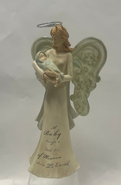 Angel with Baby Figurine