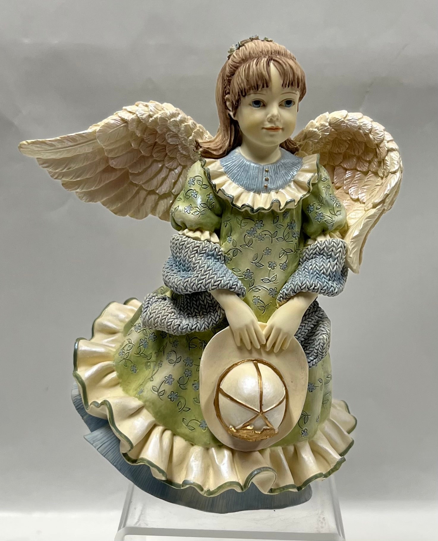Betty Singer Collection -Angel Holding Fireman's Helmet