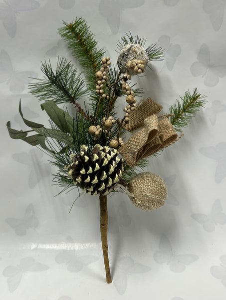 SP with Pine/ Cone/ Ball Spray