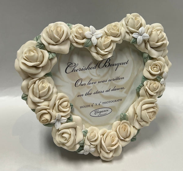 Cherished Bouquet Picture Frame -Heart