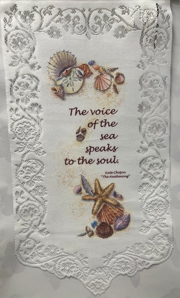 Seashells -Tracery Lace Wall Hanging
