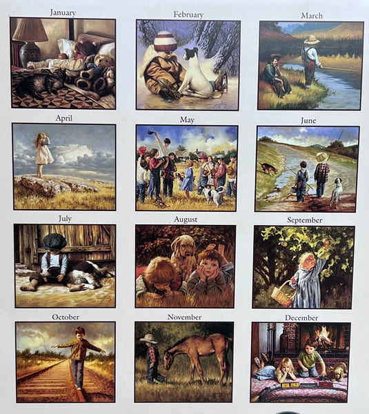 2027 Calendar -Bygone Days