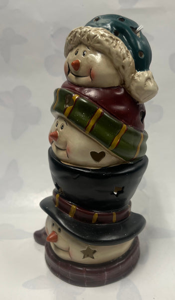 Snowman Tea Light Candle Holder