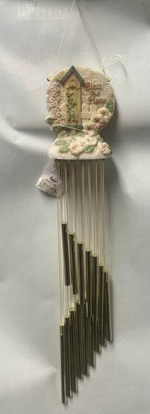 Bless This Home Spiral Wind Chime