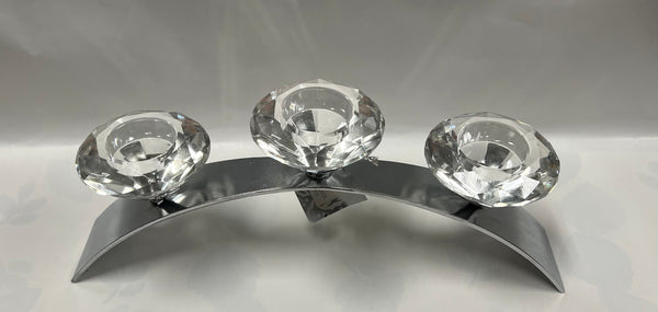 Diamond Trio Tea Light Candle Holder