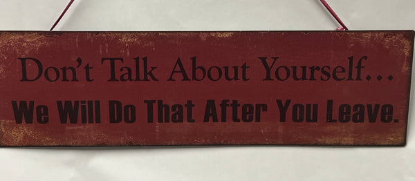 Flat Metal Wall Sign