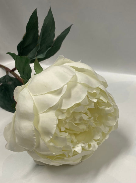 Artificial White Peony Stem