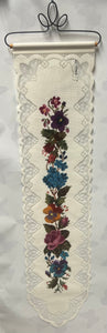 Petal Lace Bell Pull -Lace Wall Hanging