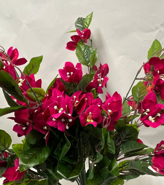 Artificial Bougainvillea Hanging Vine -Raspberry