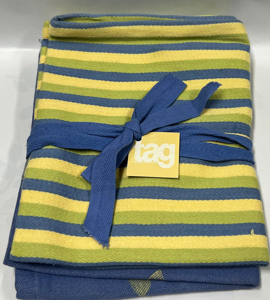 Stripe/ Dragonfly Tea Towel -Set
