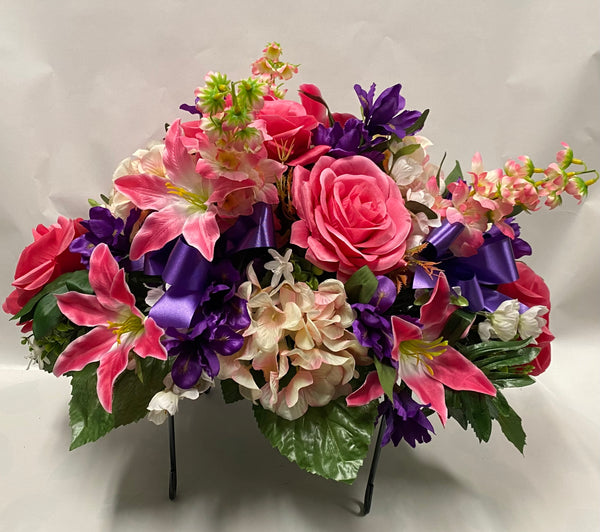 Artificial Stone Saddle - Pink, Purple,White and Peach