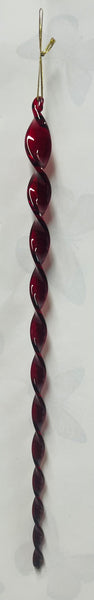 Icicle Ornament -Red
