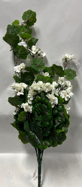 Artificial Geranium Hanging Vine -White