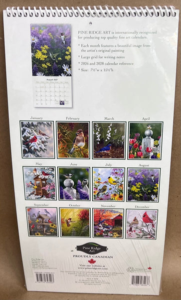 2027 Calendar Birds Of A Feather -Narrow Vertical