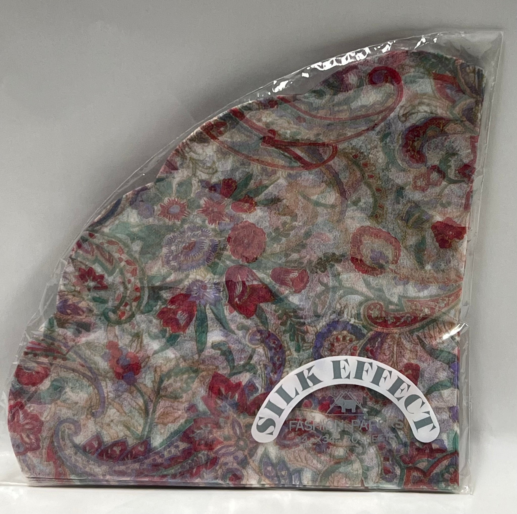 Silk Effect Rice Paper Napkins -Paisley Floral