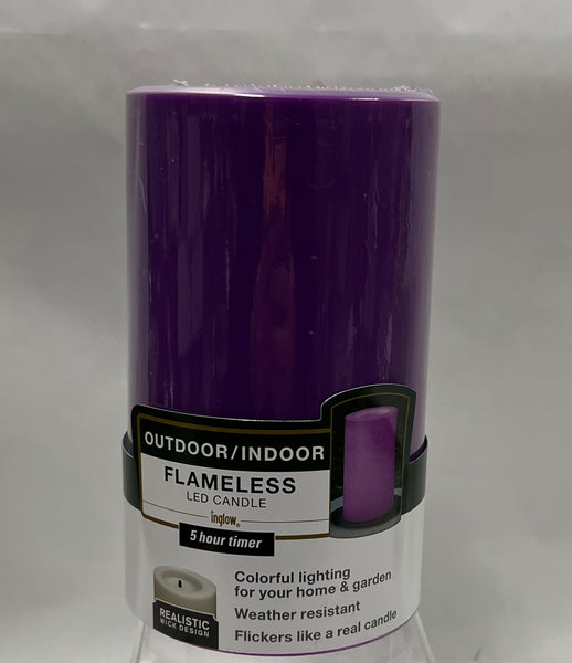 Inglow- Outdoor/Indoor Flameless LED Candles -White