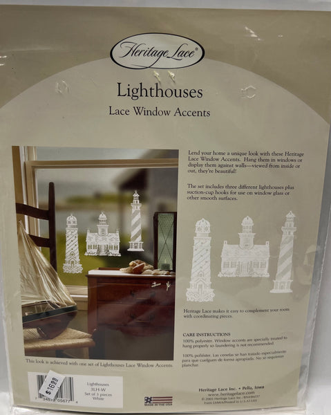Lighthouses -Lace Window Accents