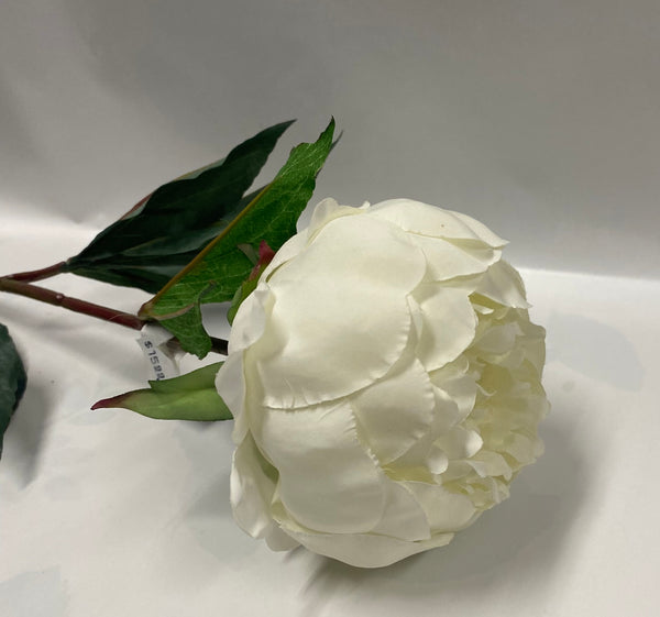 Artificial White Peony Stem