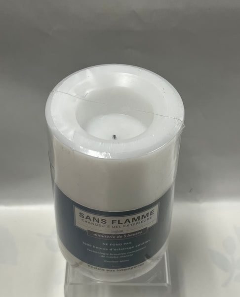 Inglow- Outdoor Flameless LED Candles -White