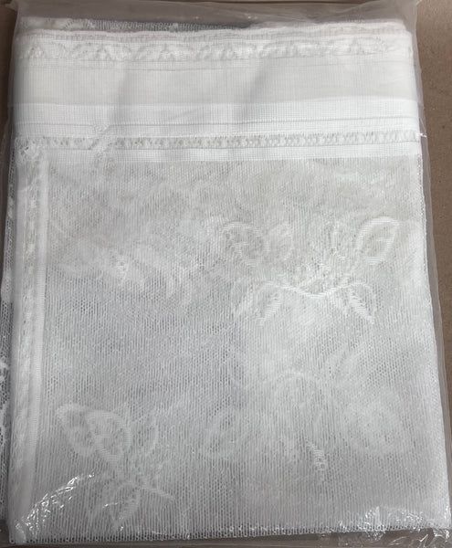 Heirloom - 60”x30” Sheer Panel -White