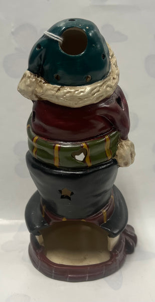Snowman Tea Light Candle Holder