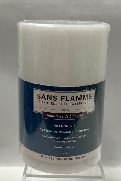 Inglow- Outdoor Flameless LED Candles -White