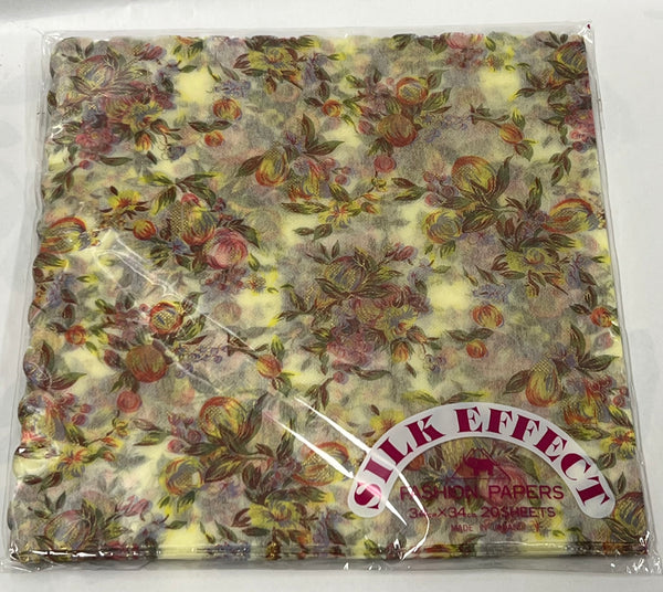 Silk Effect Rice Paper Napkins -Fruits & Florals