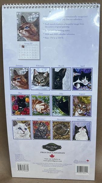 2027 Calendar The Cat's Meow -Narrow Vertical