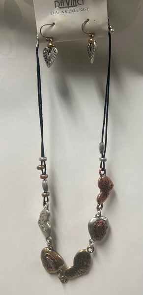 Necklace/ Earring Set -Heart