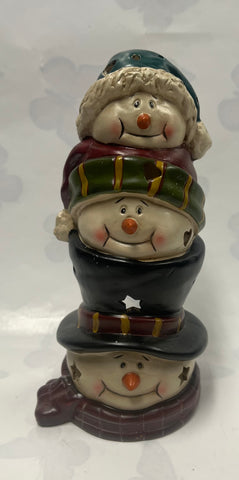 Snowman Tea Light Candle Holder