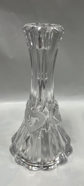 Crystal Heart Taper Candle Holder