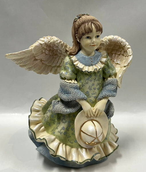 Betty Singer Collection -Angel Holding Fireman's Helmet