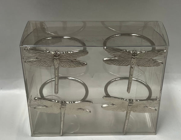 Metal Napkin Rings -Dragonfly