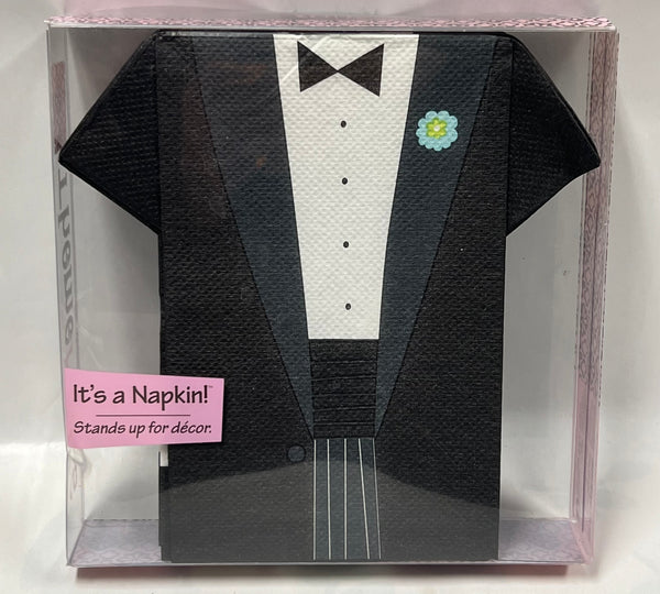 Stand Up Napkins -Groom Blue