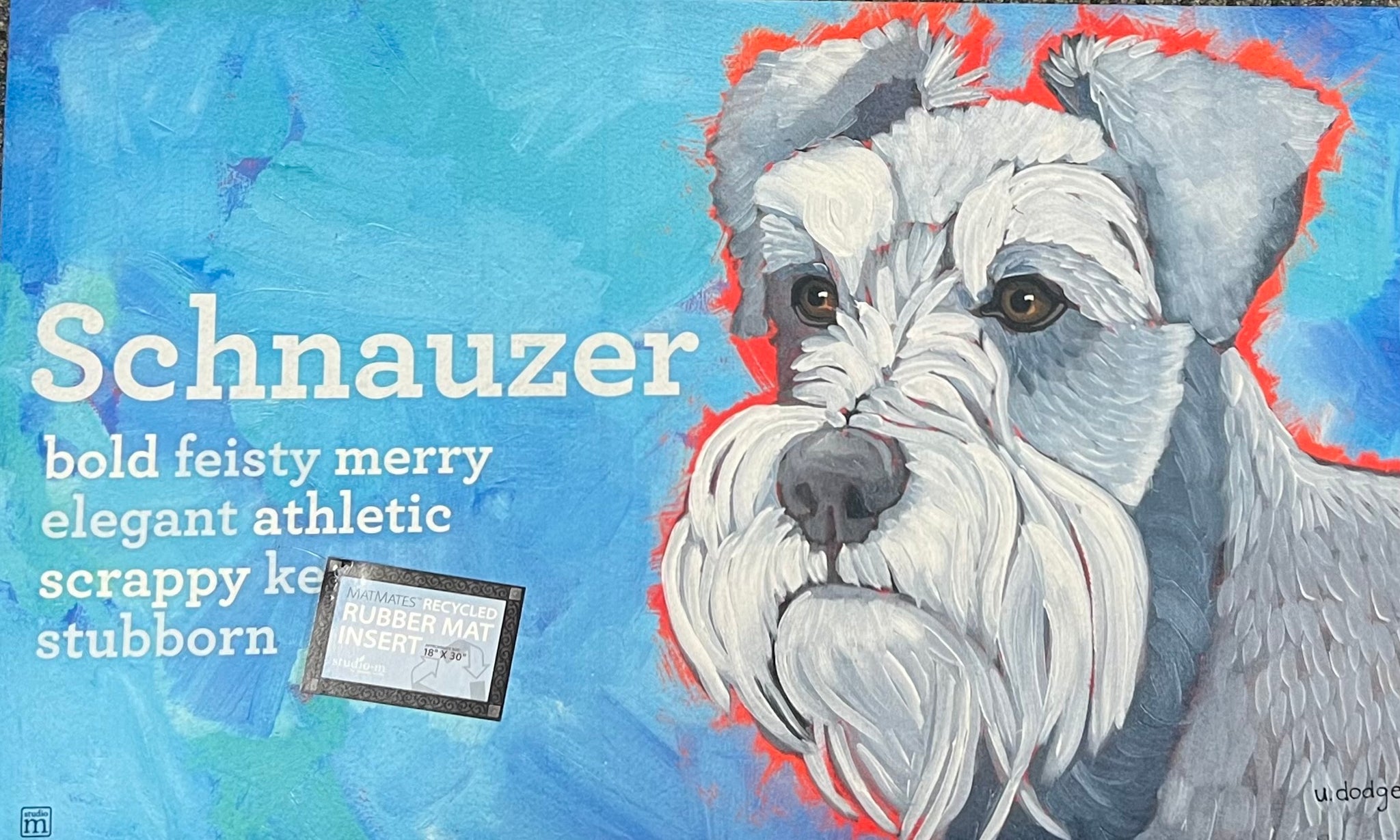 Dog Breed Mat "Schnauzer" -Large