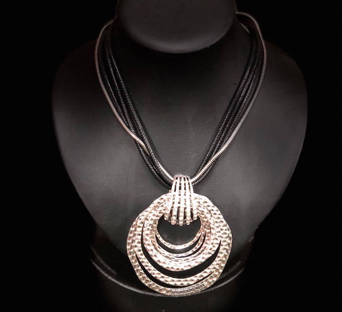 Silver Hoop Necklace