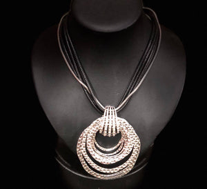 Silver Hoop Necklace