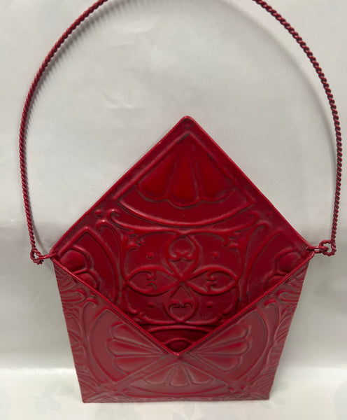 Red Metal Wall Hanger -Envelope