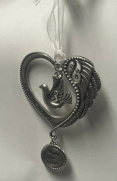 Memorial Tree Ornament "In Loving Memory” -Wing