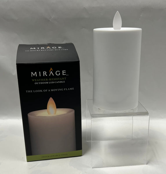 Mirage -Battery Candle -White -Outdoor LED Candle