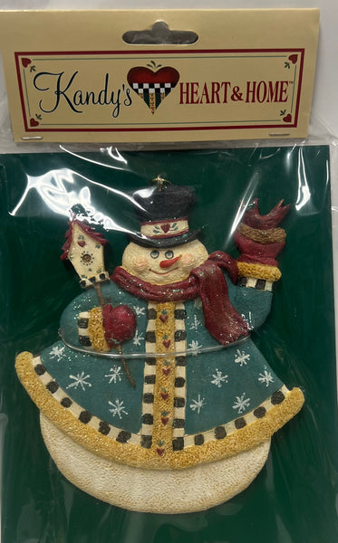 Kurt S. Adler Ornament -Snowman With Birdhouse