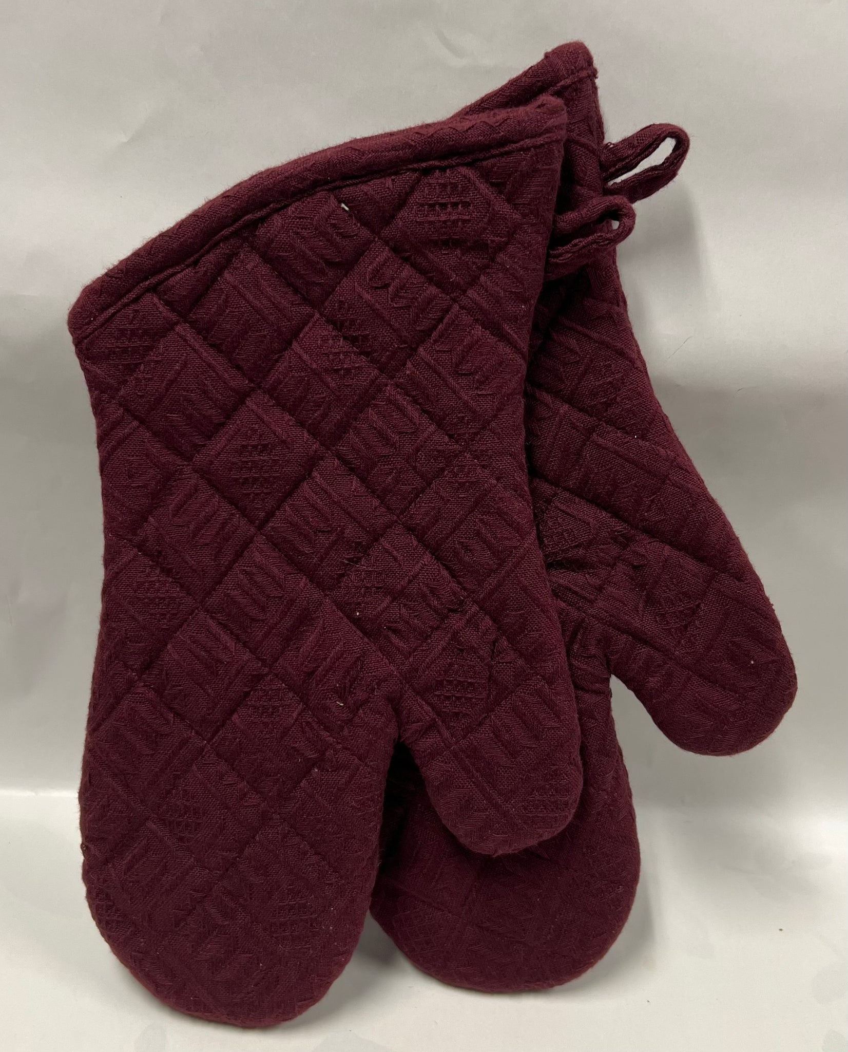 Oven Mitts - Burgundy