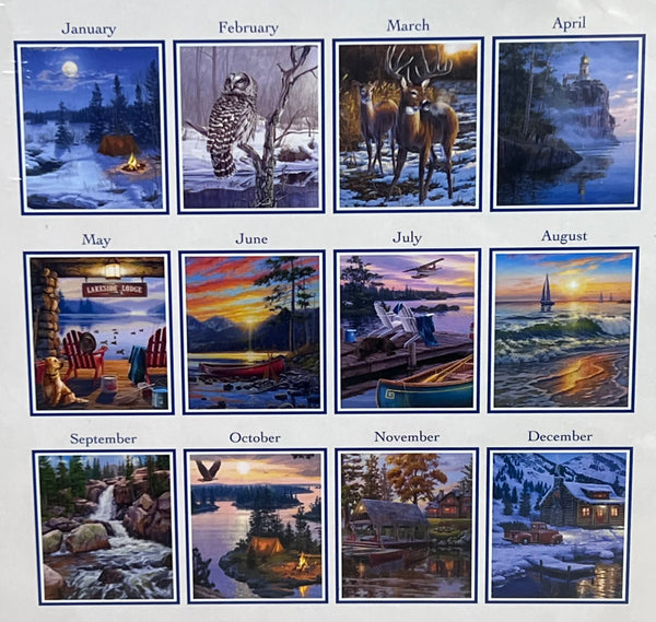 2027 Calendar Great Outdoors -Narrow Vertical