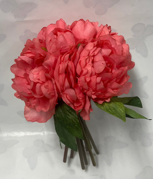 Peony Bouquet -Dark Coral