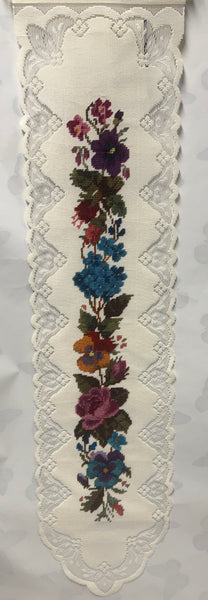 Petal Lace Bell Pull -Lace Wall Hanging