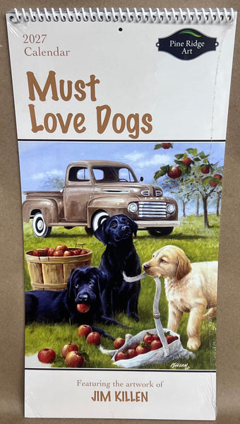 2027 Calendar Must Love Dogs -Narrow Vertical