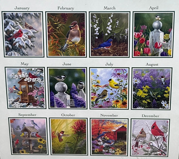 2027 Calendar Birds Of A Feather -Narrow Vertical