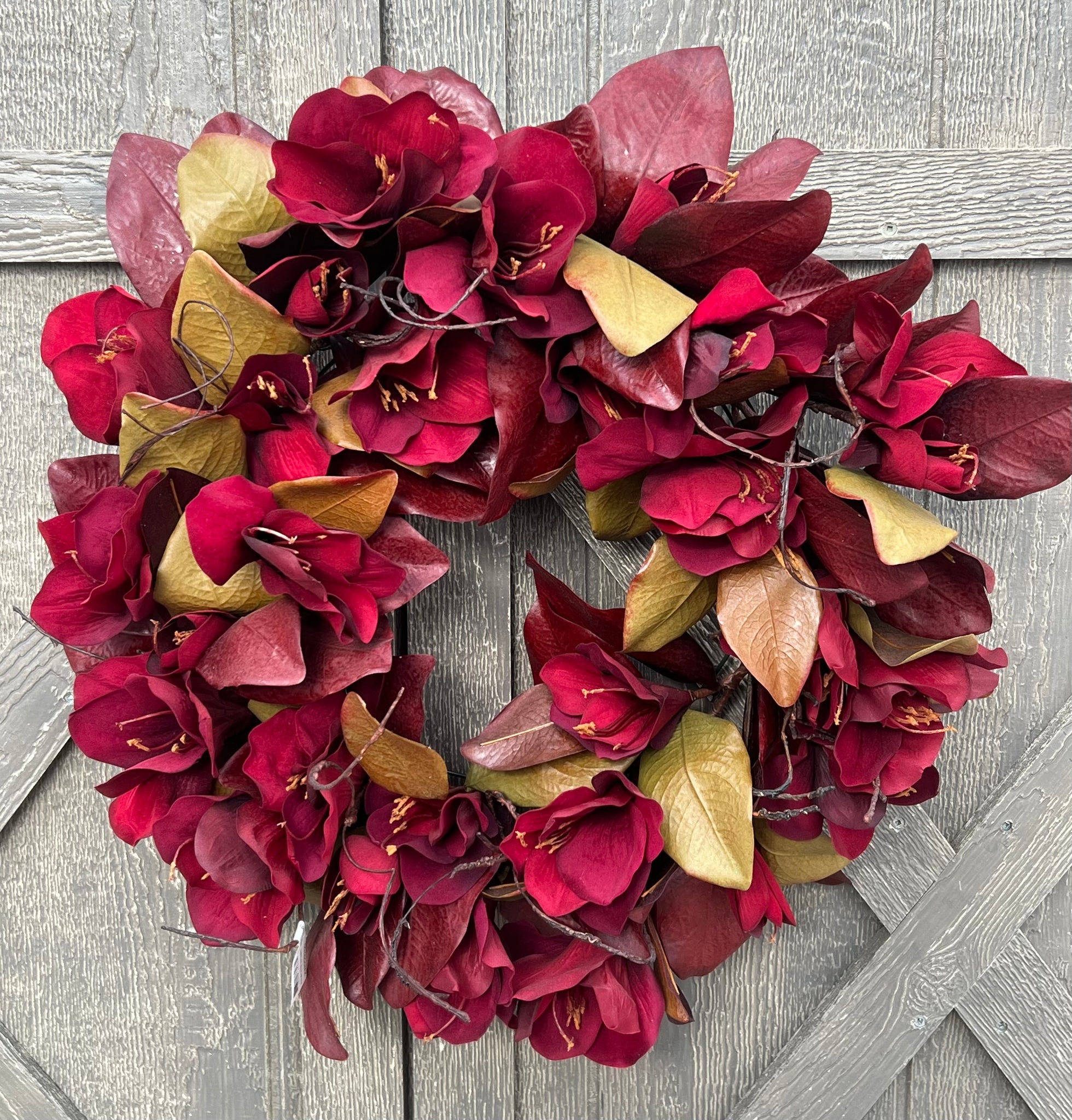 Artificial Amaryllis Wreath